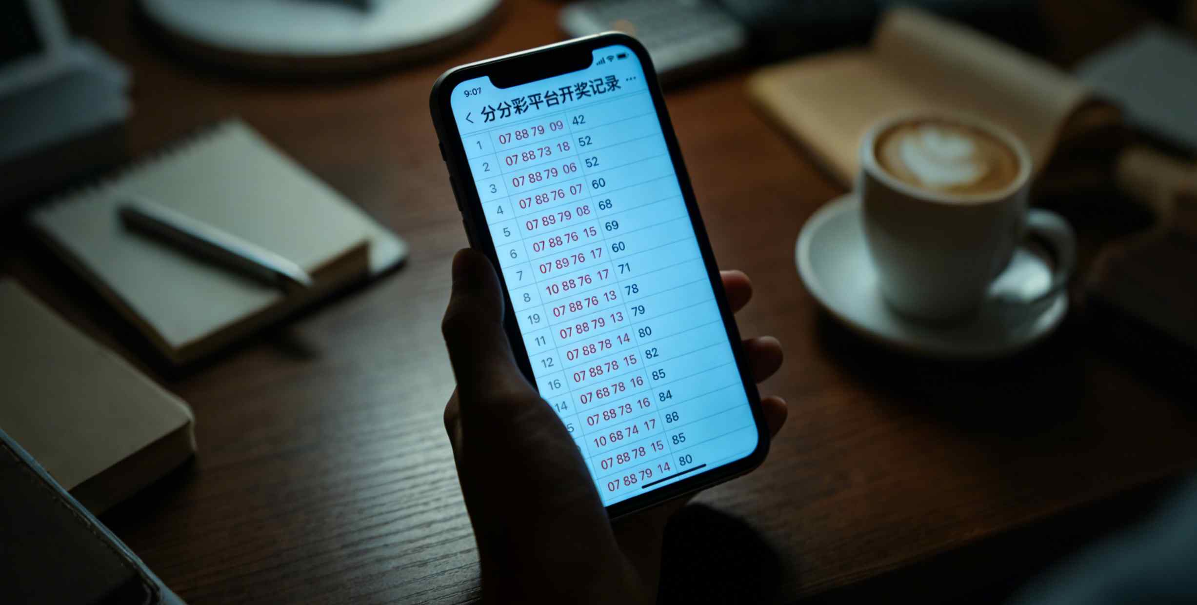 手机屏幕还亮着最后一个分分彩平台的开奖记录